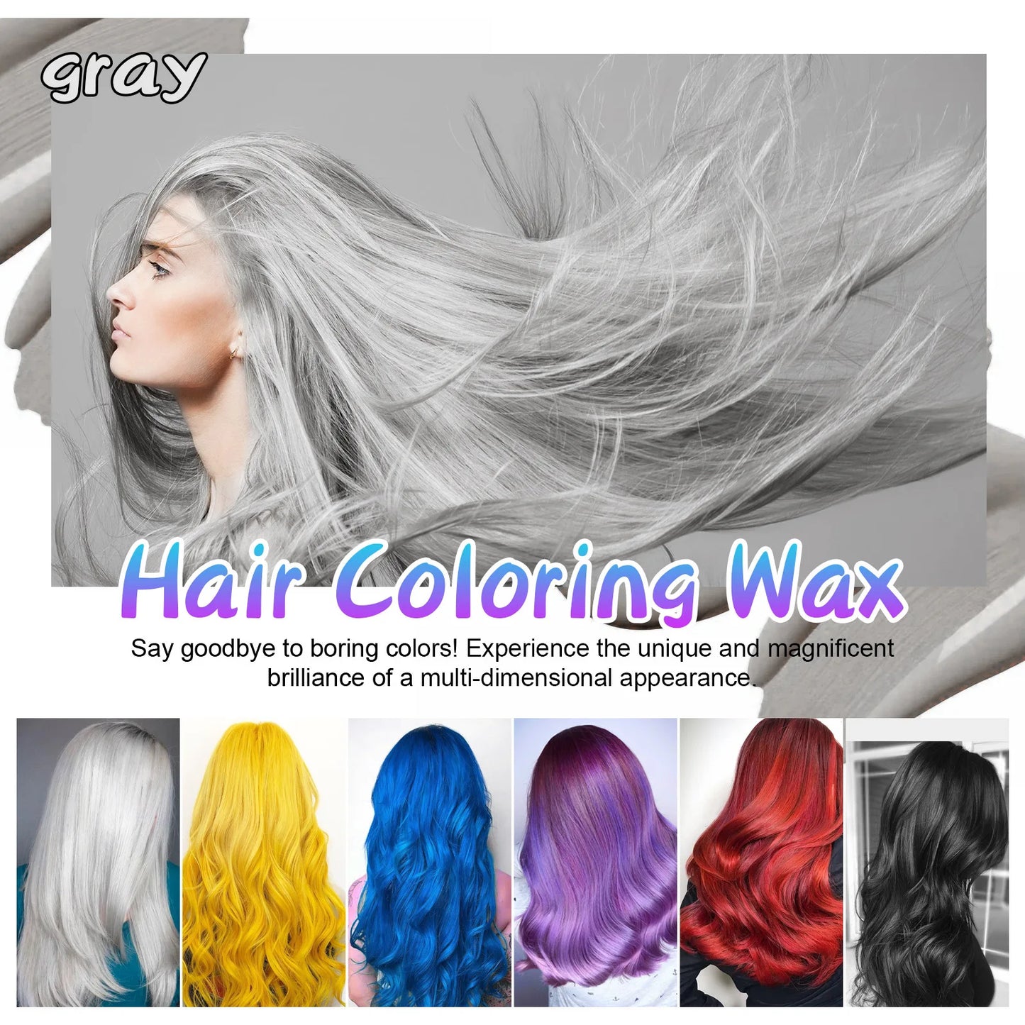 Colorful Hair Wax for Instant Style