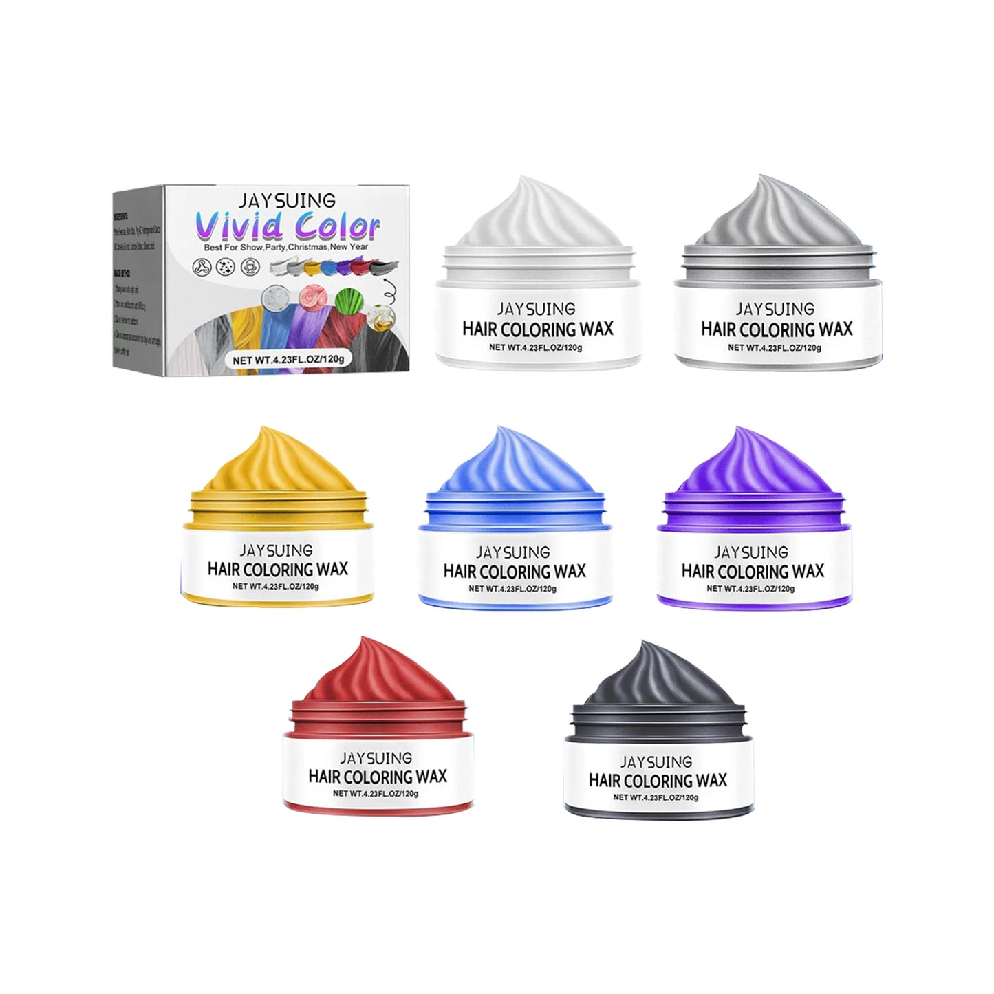 Colorful Hair Wax for Instant Style