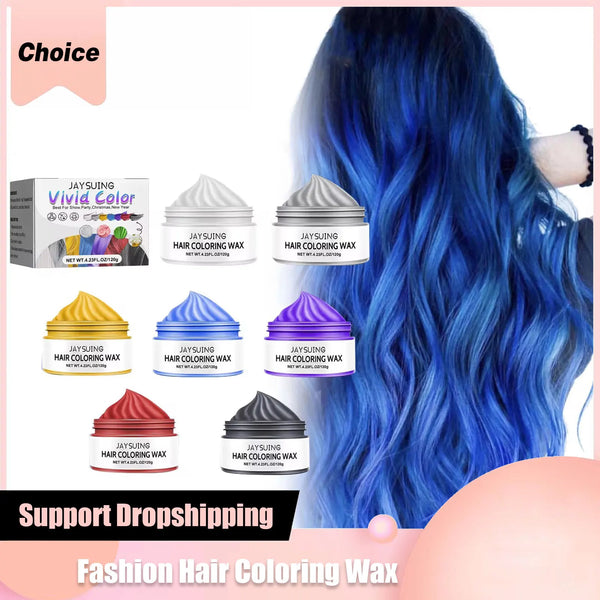 Colorful Hair Wax for Instant Style